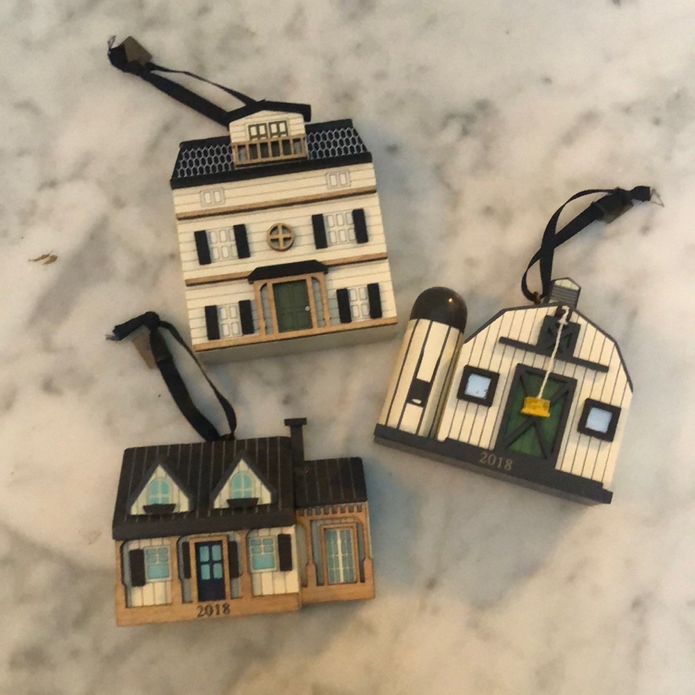 Hearth & Hand Magnolia l 3 House/Barn Ornaments 2018